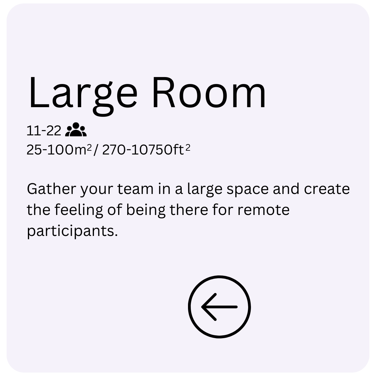 Large Room text